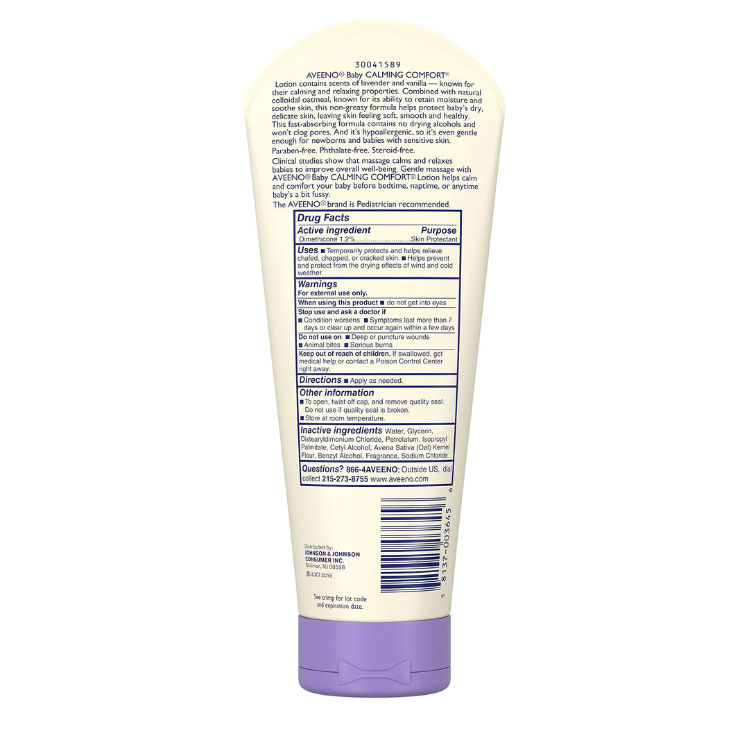 Aveeno Baby Calming Comfort Moisturizing Lotion, Lavender & Vanilla, 8 fl oz