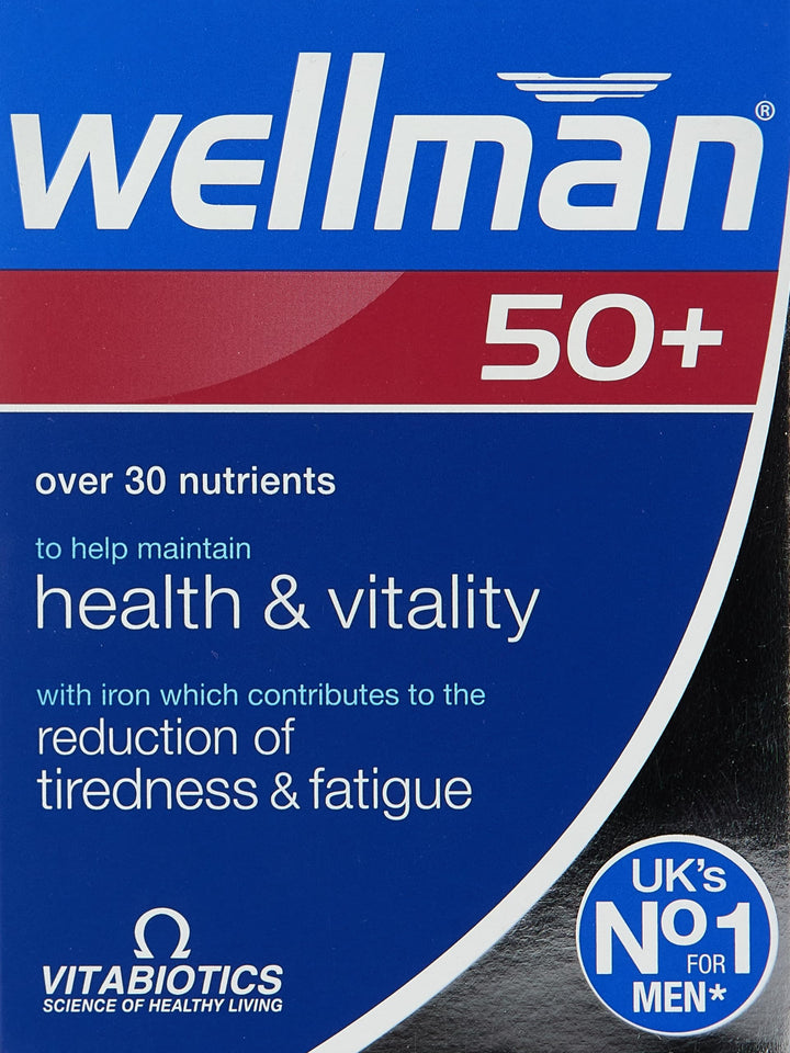 Wellman Tablets 50+ Multivitamin for Men, 30 Count
