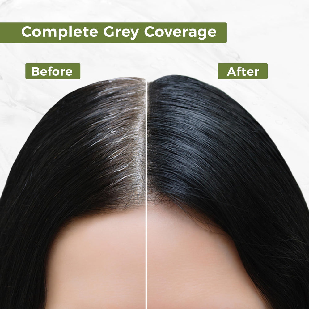 INDUS VALLEY Natural Organic Damage Free Permanent Gel Hair Color, Dark Brown 3.0, 20 g, 200 ml