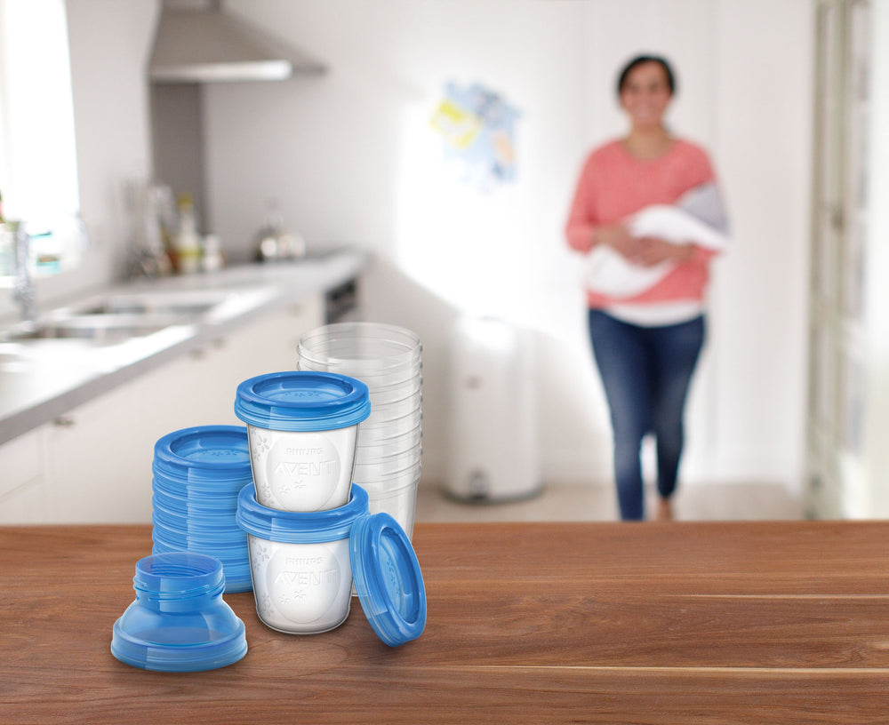AVENT Reusable Breast Milk Storage Cups, 10 Count