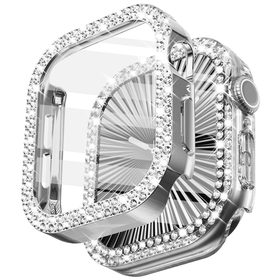 WINGLE Case for Apple Watch Series 11 10, Silver/Clear, 46mm, 2 Count