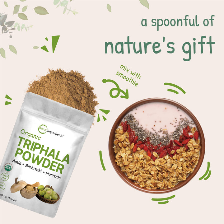 Micro Ingredients Triphala Powder, Organic, 8 oz
