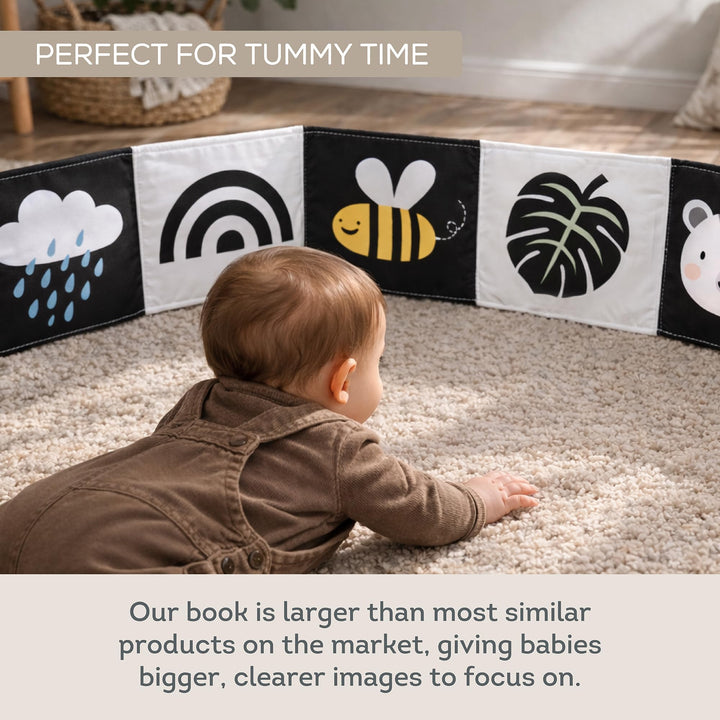 Taf Toys Newborn Soft Activity Book, Black and White, 0-12 Months