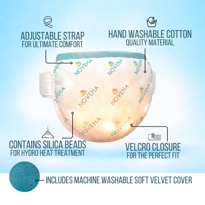 NOVEHA Express Warm Compress Eye Mask, 1 Count