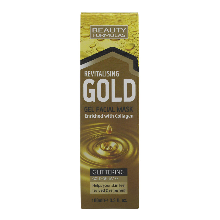 Beauty Formulas Gold Revitalising Gel Facial Mask, 100 ml