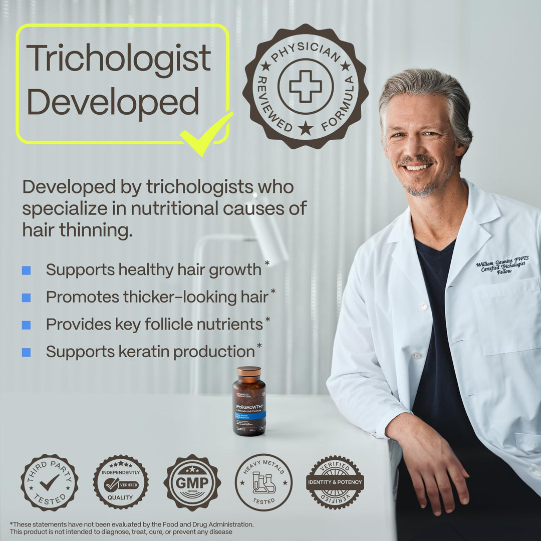 Advanced Trichology FoliGrowth Hair Growth Supplement, 1 Count