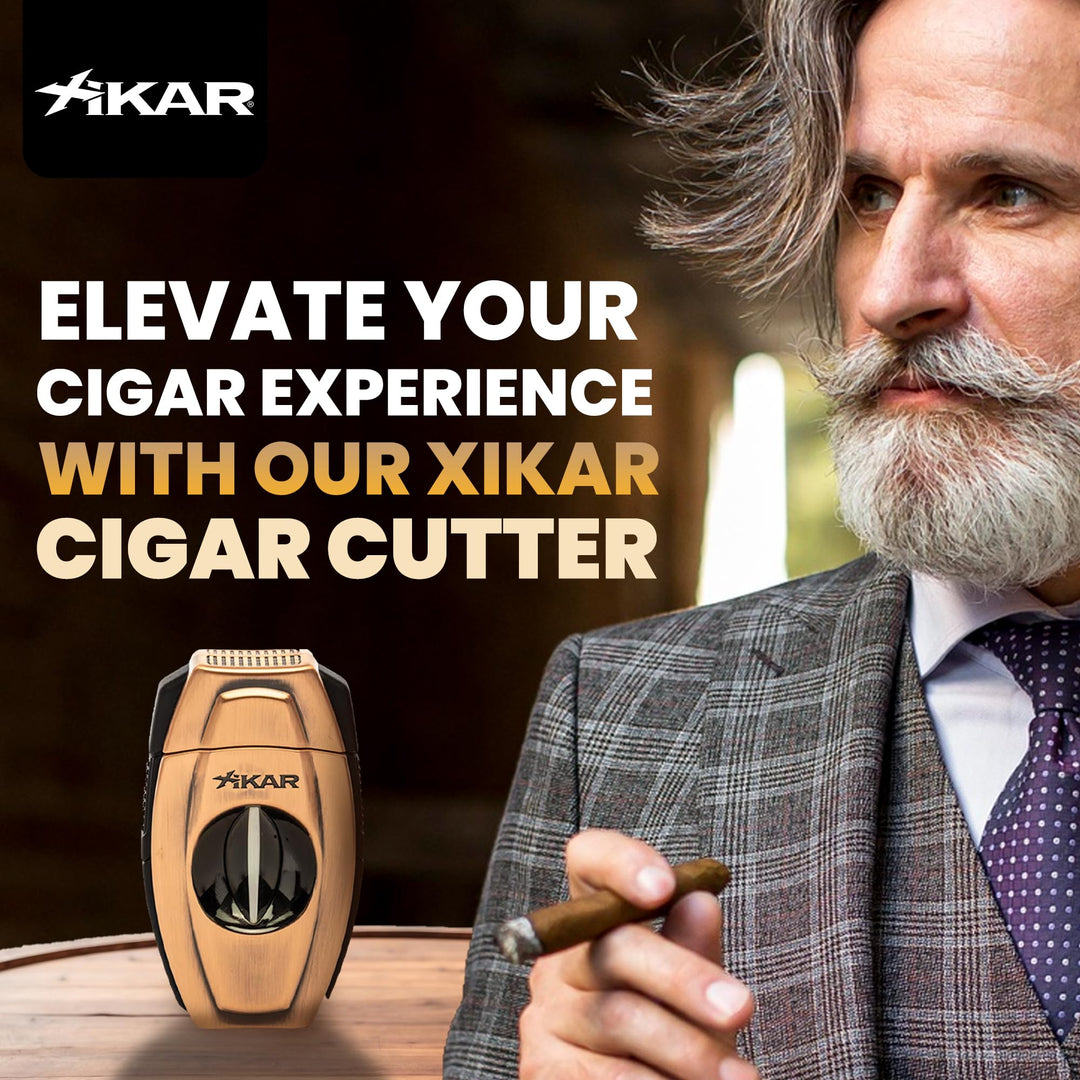 Xikar Flip Dual Cigar Cutter, Bronze
