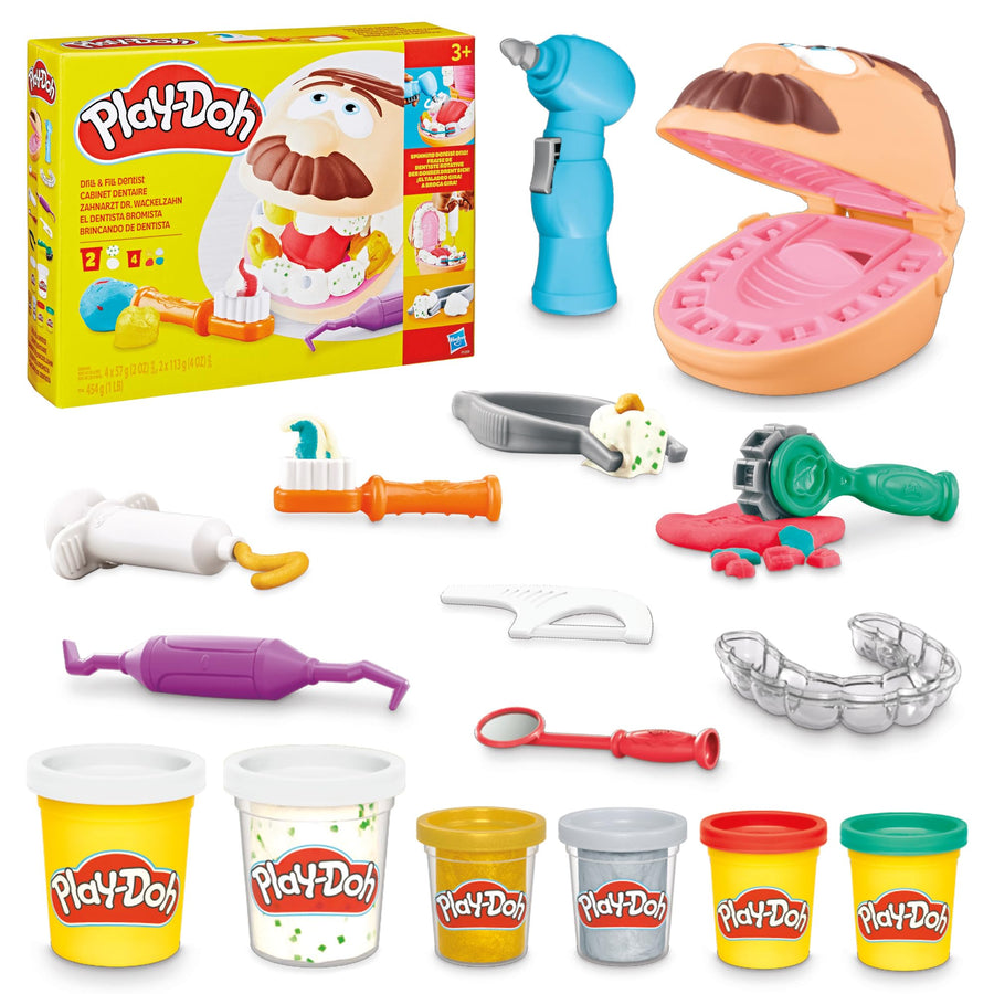 Play-Doh Drill 'N Fill Dentist Toy, 8 Count