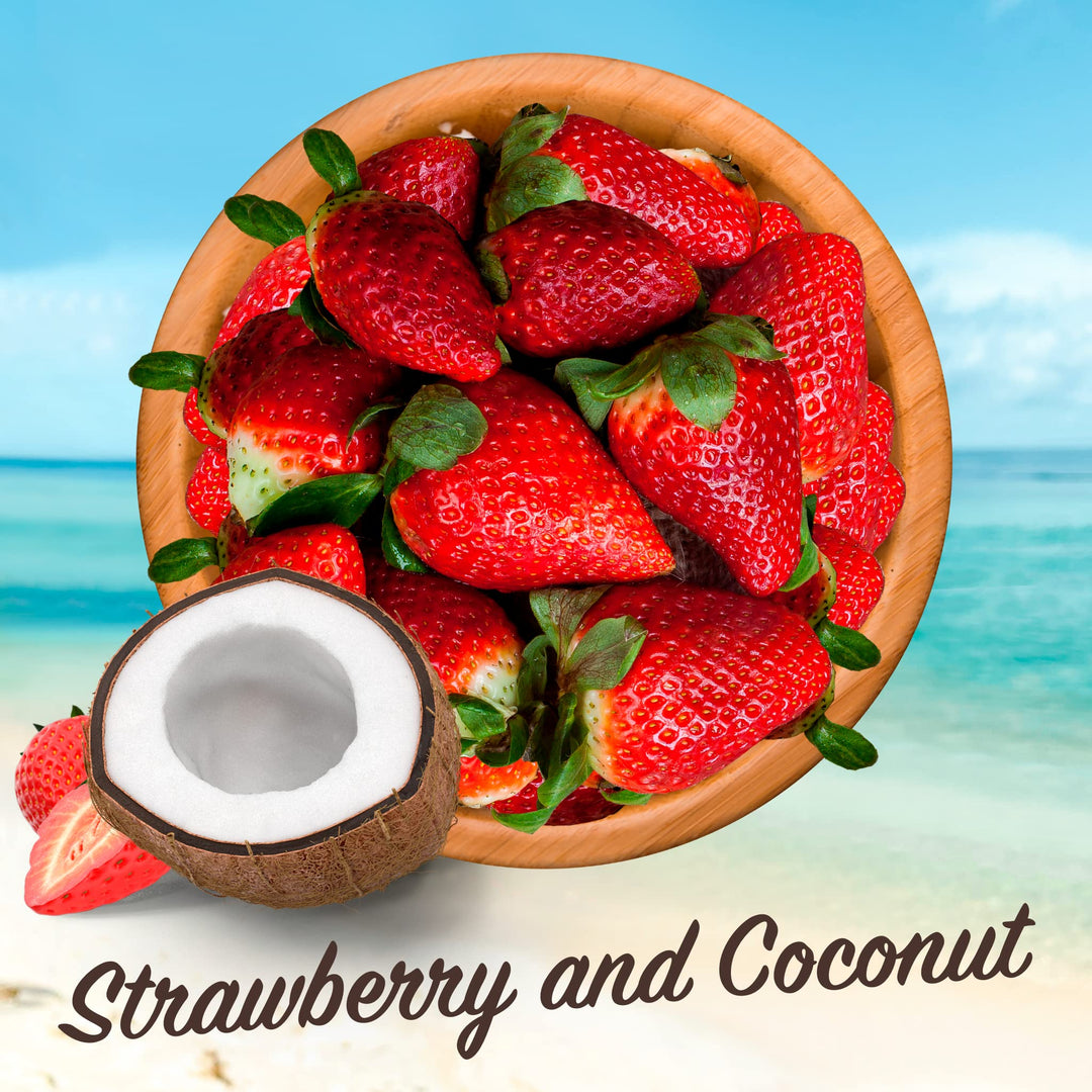 Malibu Lip Gloss, Coconut & Strawberry, 2 x 1.5 ml
