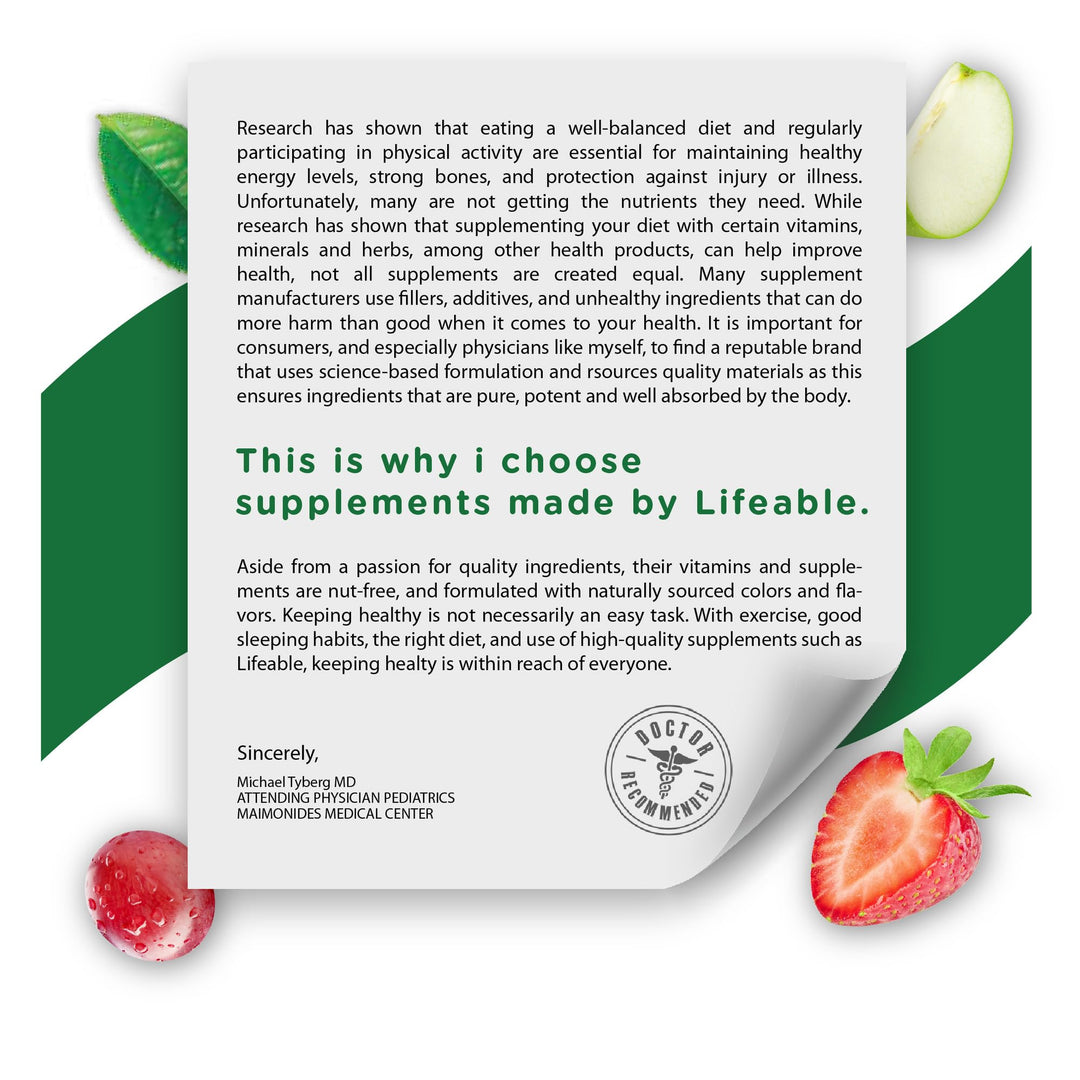 Lifeable Zinc Gummies, Maximum Strength 50 mg, 90 Count