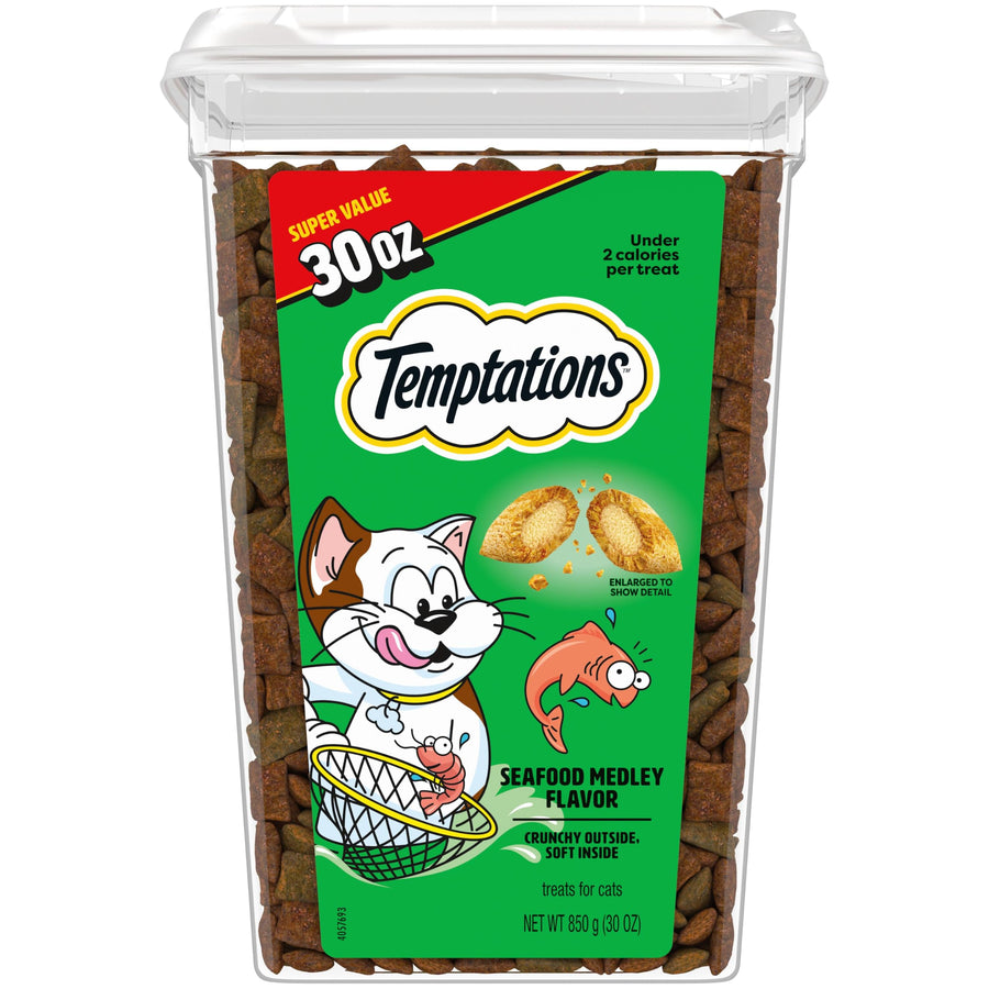 Temptations Classic Crunchy And Soft Cat Treats, 30 oz