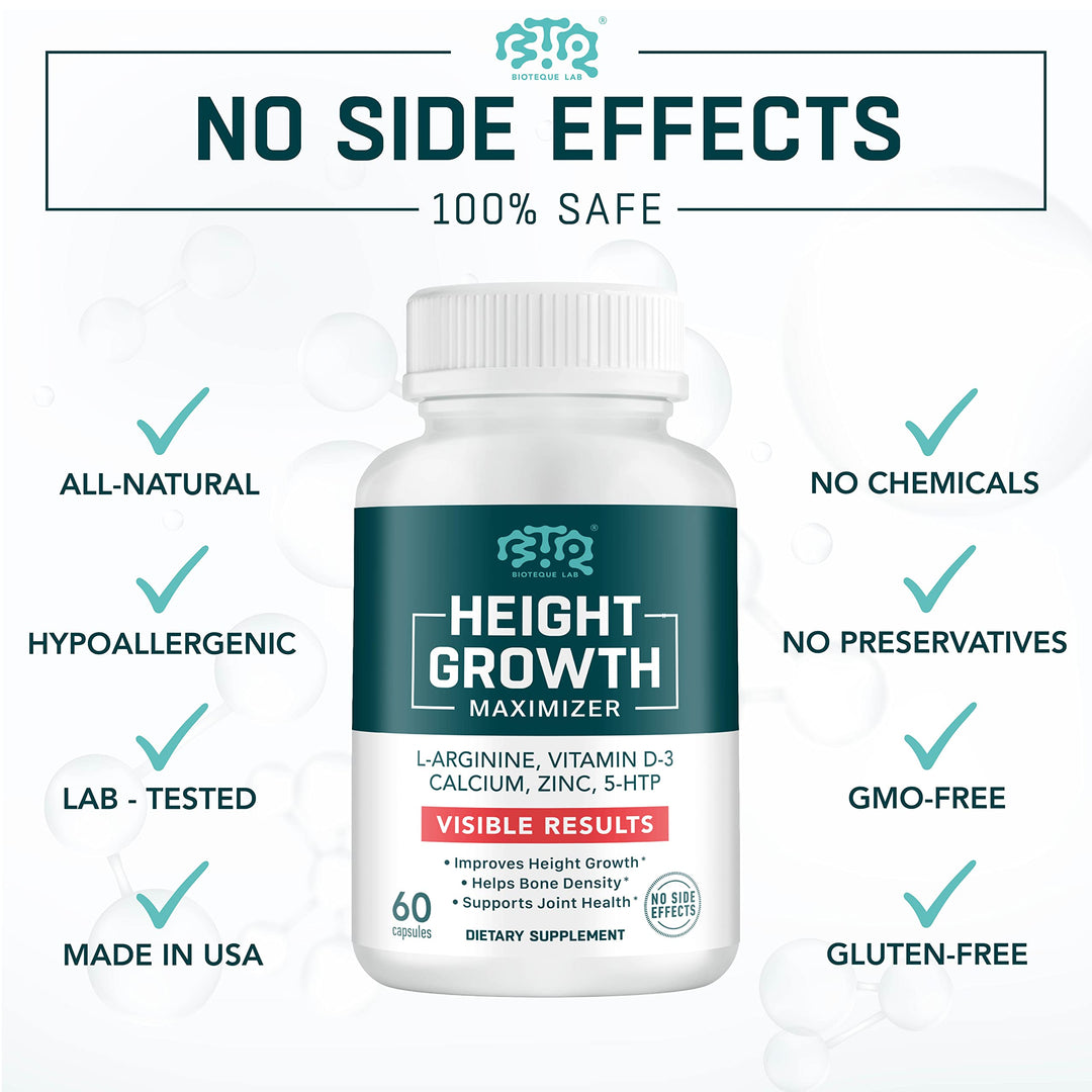 BTQ BIOTEQUE LAB Height Growth Vitamin, 60 Count