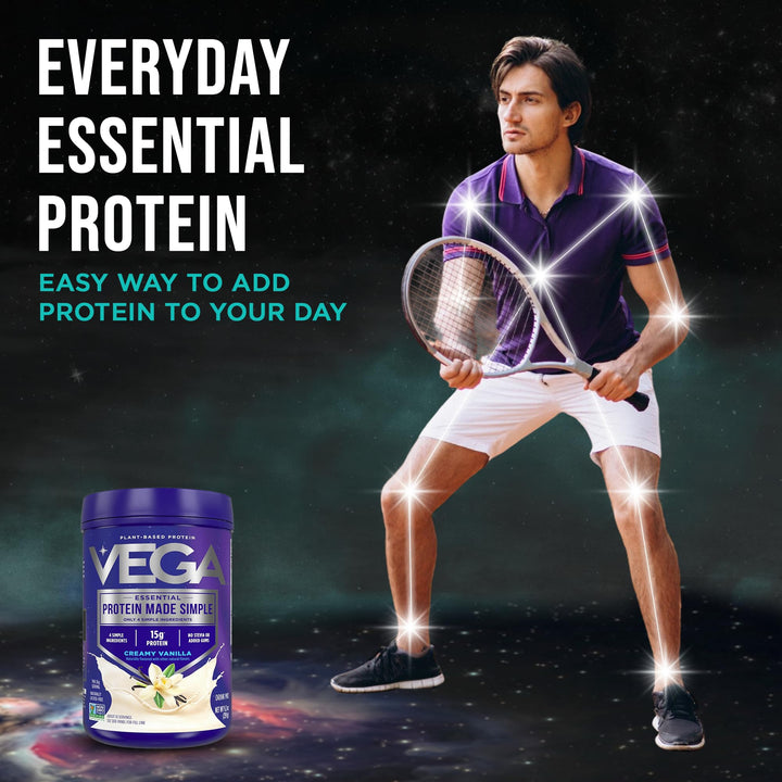 Vega Protein Made Simple Plant-Based Protein Powder, Vanilla, 9.2 oz