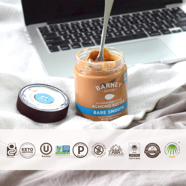 Barney Butter Almond Butter, Bare Smooth, 10 oz