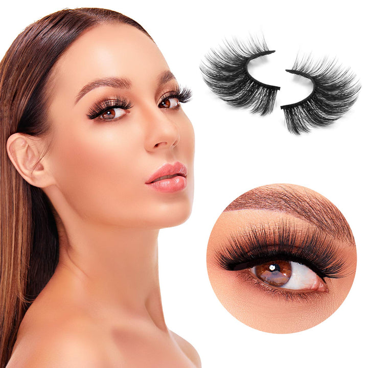 DYSILK Lashes False Eyelashes, 007, 18mm, 5 Count