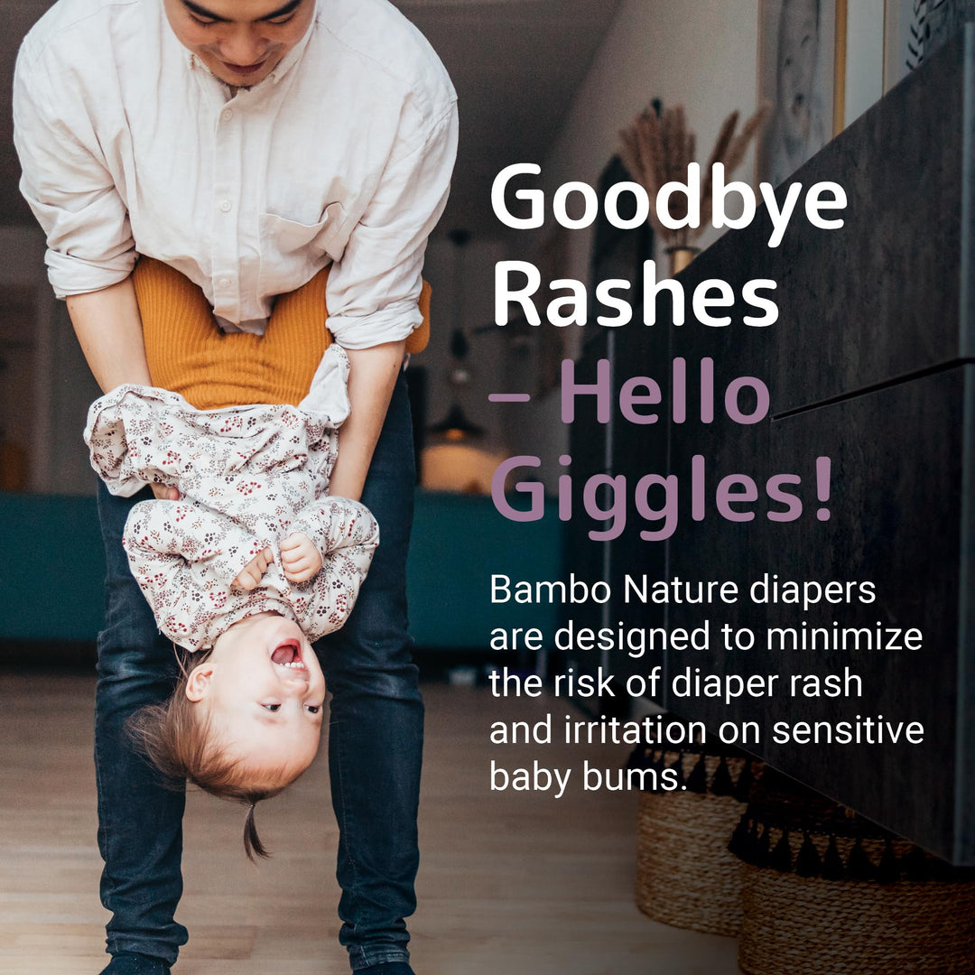 Bambo Nature Premium Eco-Friendly Baby Diapers, Size 5, 25 Count