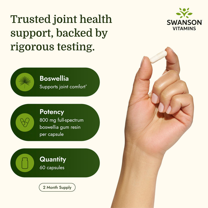 Swanson Full Spectrum Boswellia, 800 mg, 60 Count