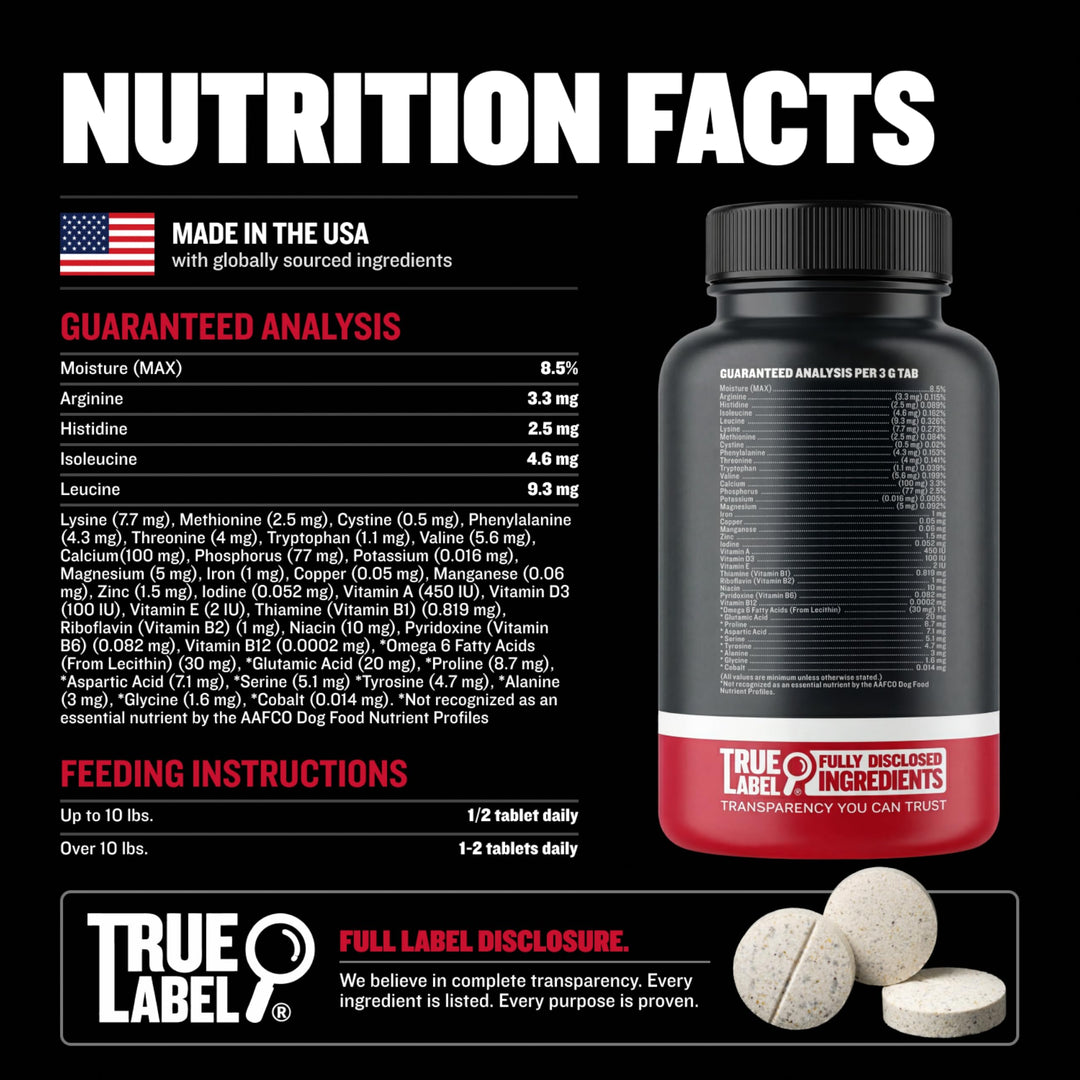 Bully Max Muscle Builder Chewable Tablets, 60 Count