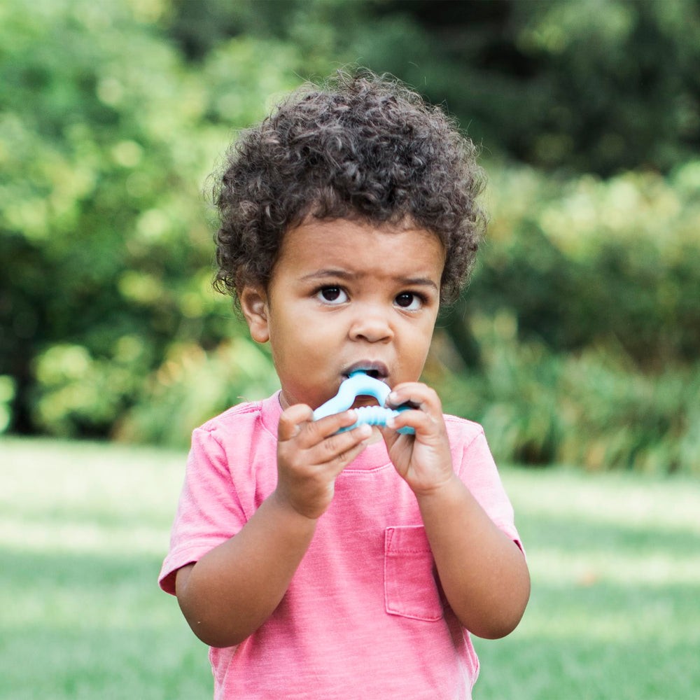 Green Sprouts Silicone Molar Teether, Light Blueberry