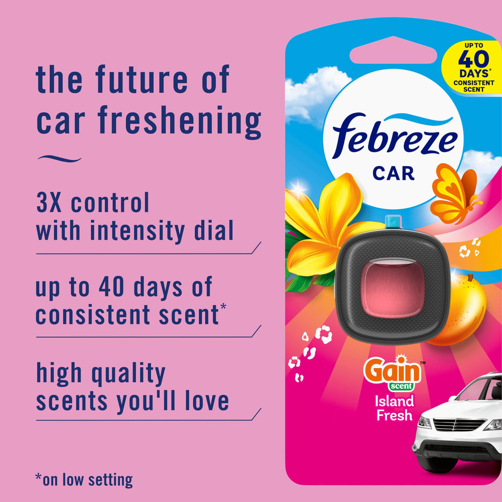 Febreze Gel Vent Clip, Island Fresh, 90499