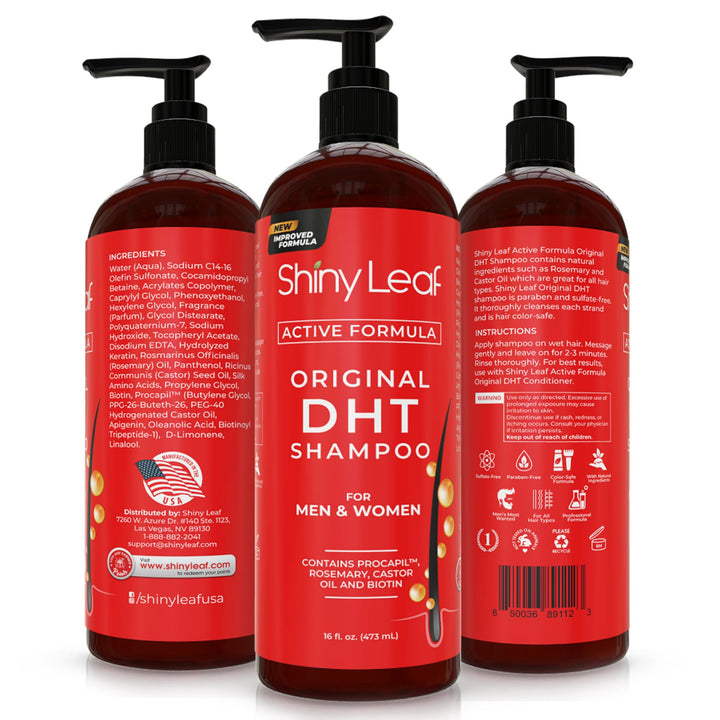 Shiny Leaf DHT Blocking Shampoo, 2 Count