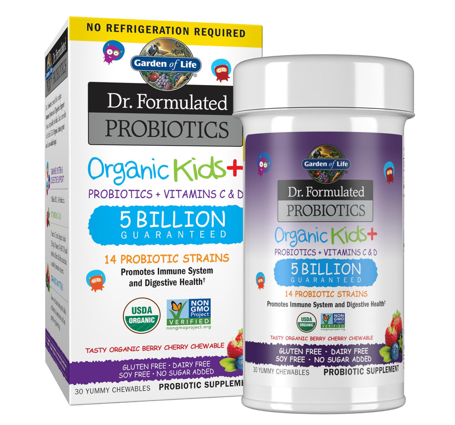 Garden of Life Dr. Formulated Kids+ Probiotic, Berry Cherry