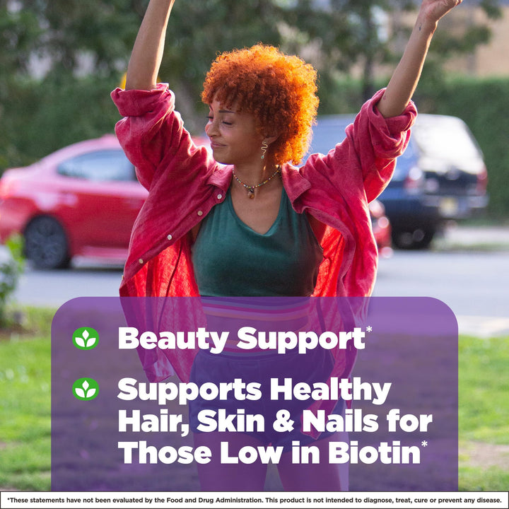 Natrol Biotin 10,000 mcg, Natural Strawberry Flavor, 60 Count
