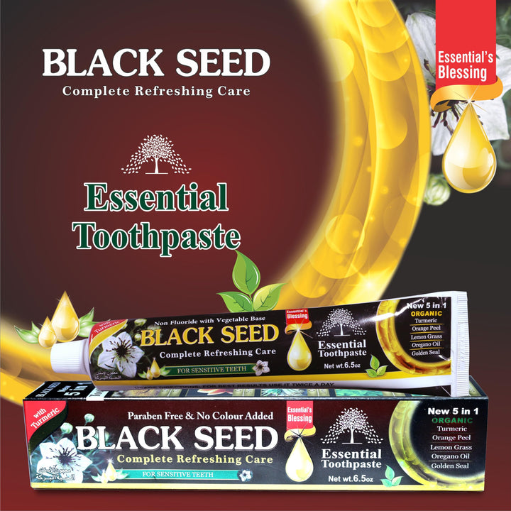 Essential Palace Organic Black Seed Toothpaste, Fluoride Free, 100 ml