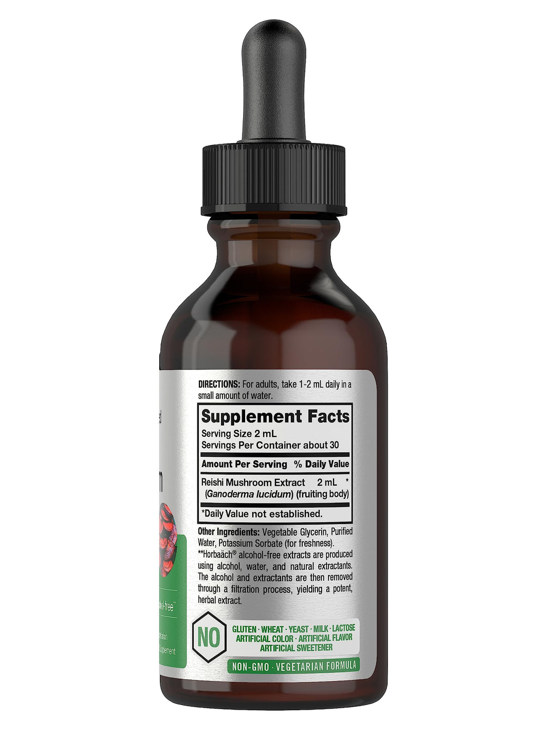 Horbäach Reishi Mushroom Extract Tincture, 2 fl oz