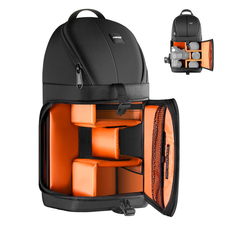 NEEWER Camera Sling Backpack, Orange Interior