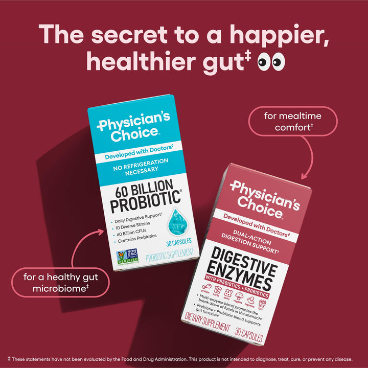 Physician's CHOICE Digestive Enzymes, 60 Count