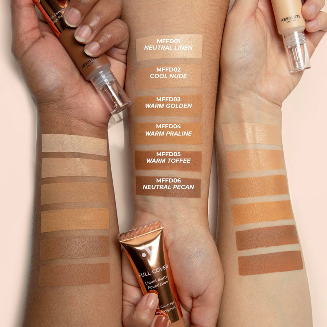 Absolute New York Full Cover Liquid Matte Foundation, Neutral Linen