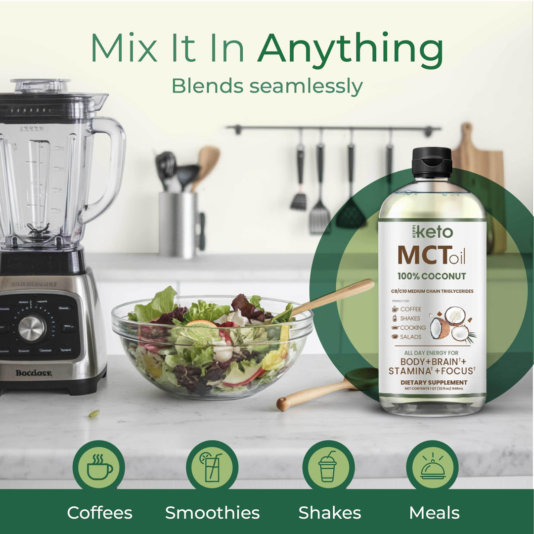Keppi MCT Oil, Flavorless, 32 oz