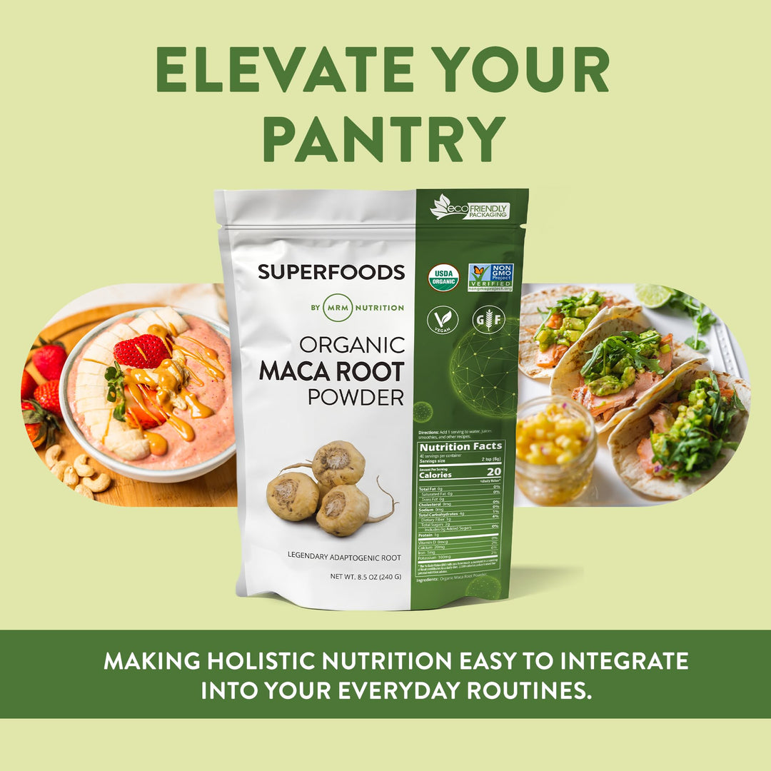 MRM Organic Maca Root Powder, 40 Servings