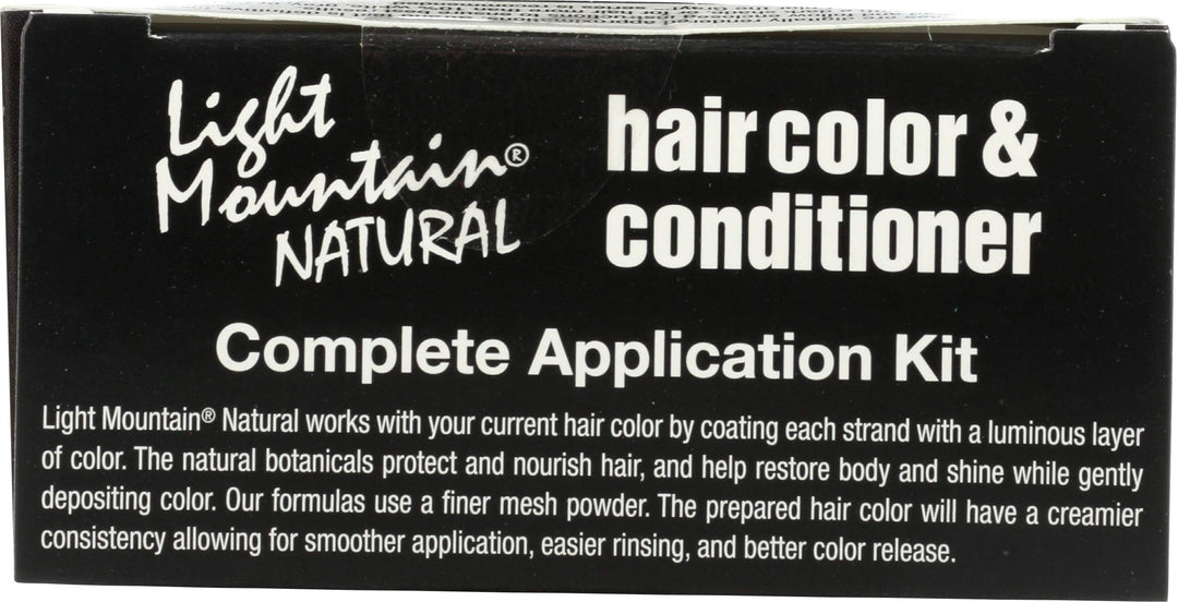 Light Mountain Hair Color and Conditioner, Black, 1 Count