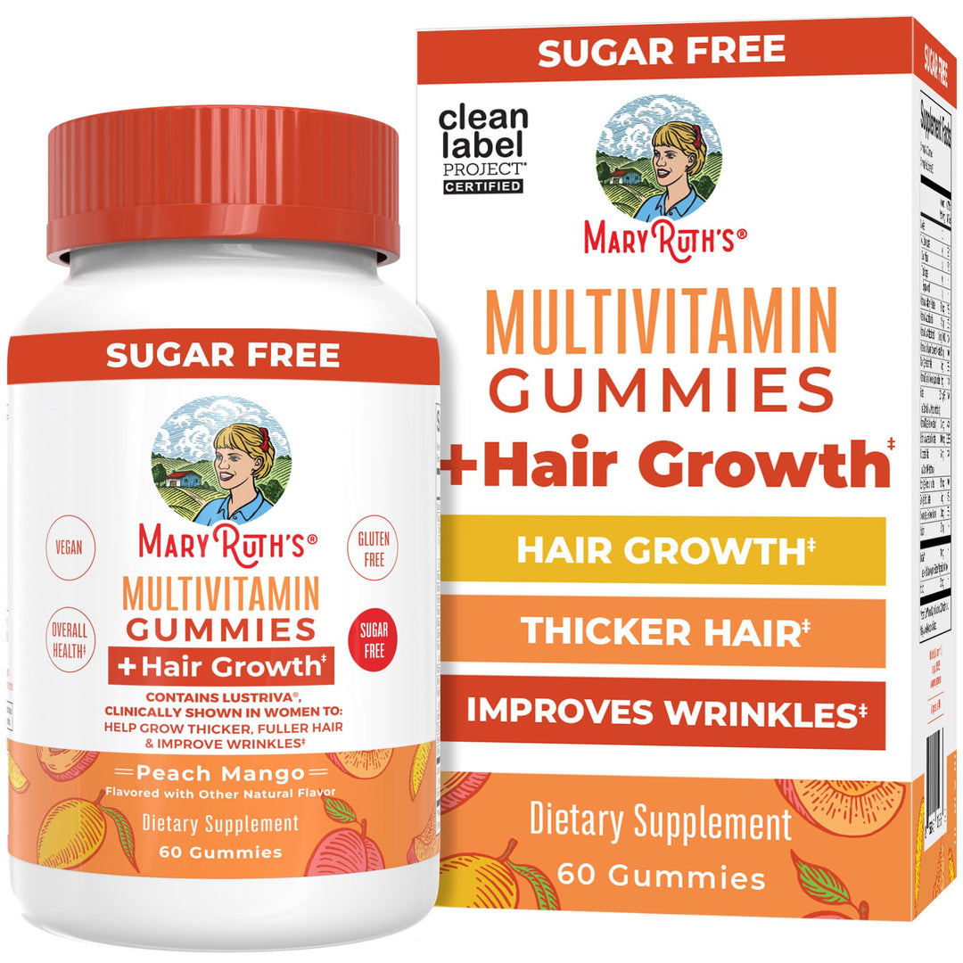 MARYRUTH'S Multivitamin Hair Growth Gummies, 30 Servings