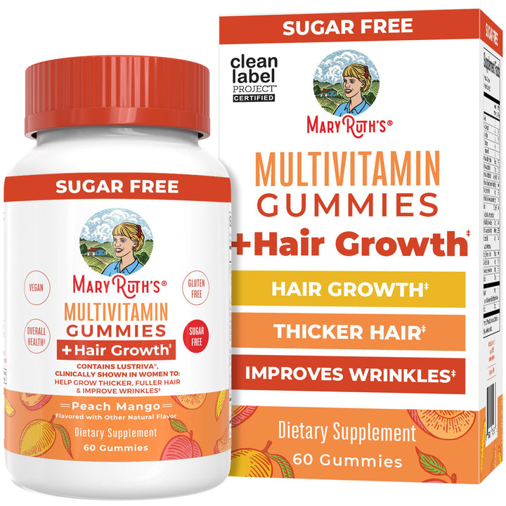 MARYRUTH'S Multivitamin Hair Growth Gummies, 30 Servings