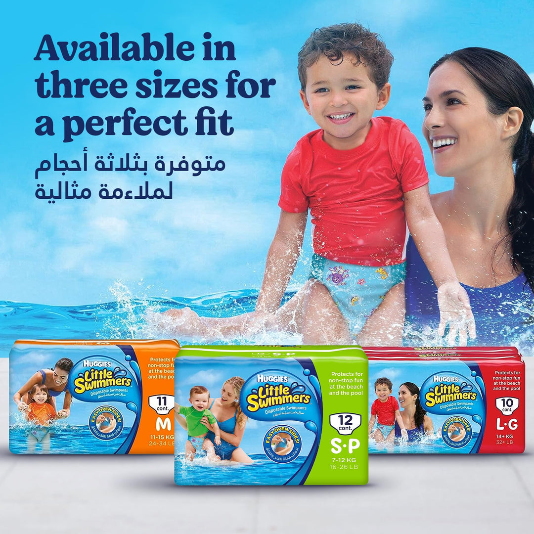 HUGGIES Little Swimmer Swim Pants Diaper, Size Large, 10 Count