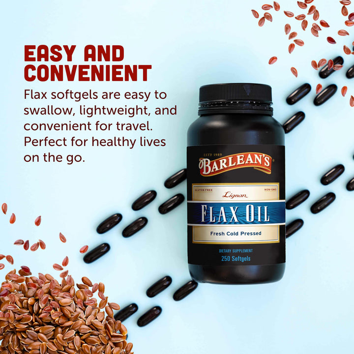 Barlean's Lignan Flax Oil, 1000 mg, 250 Count