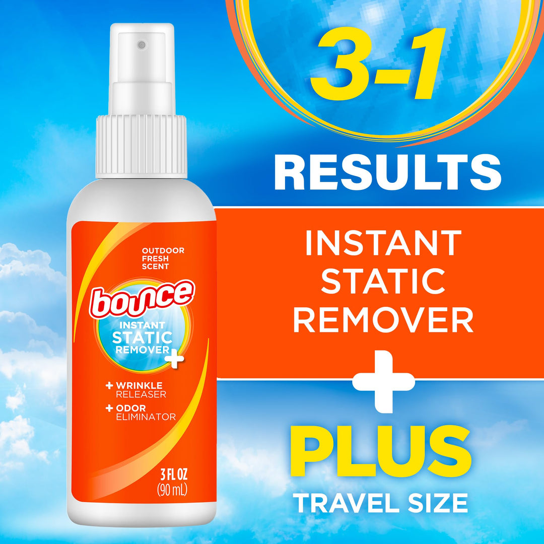 Bounce Rapid Touch-Up 3-In-1 Wrinkle Release Spray, 3 oz