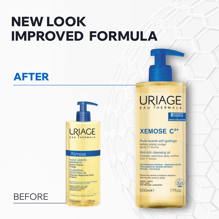 Uriage Xemose C8+ Soothing Oil Cleanser, 500 ml