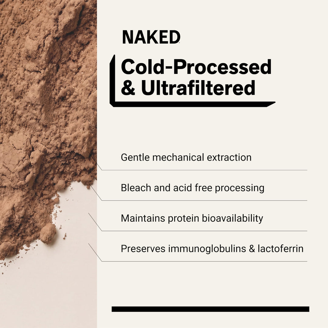 NAKED Whey Protein Powder, Chocolate, 5 lb