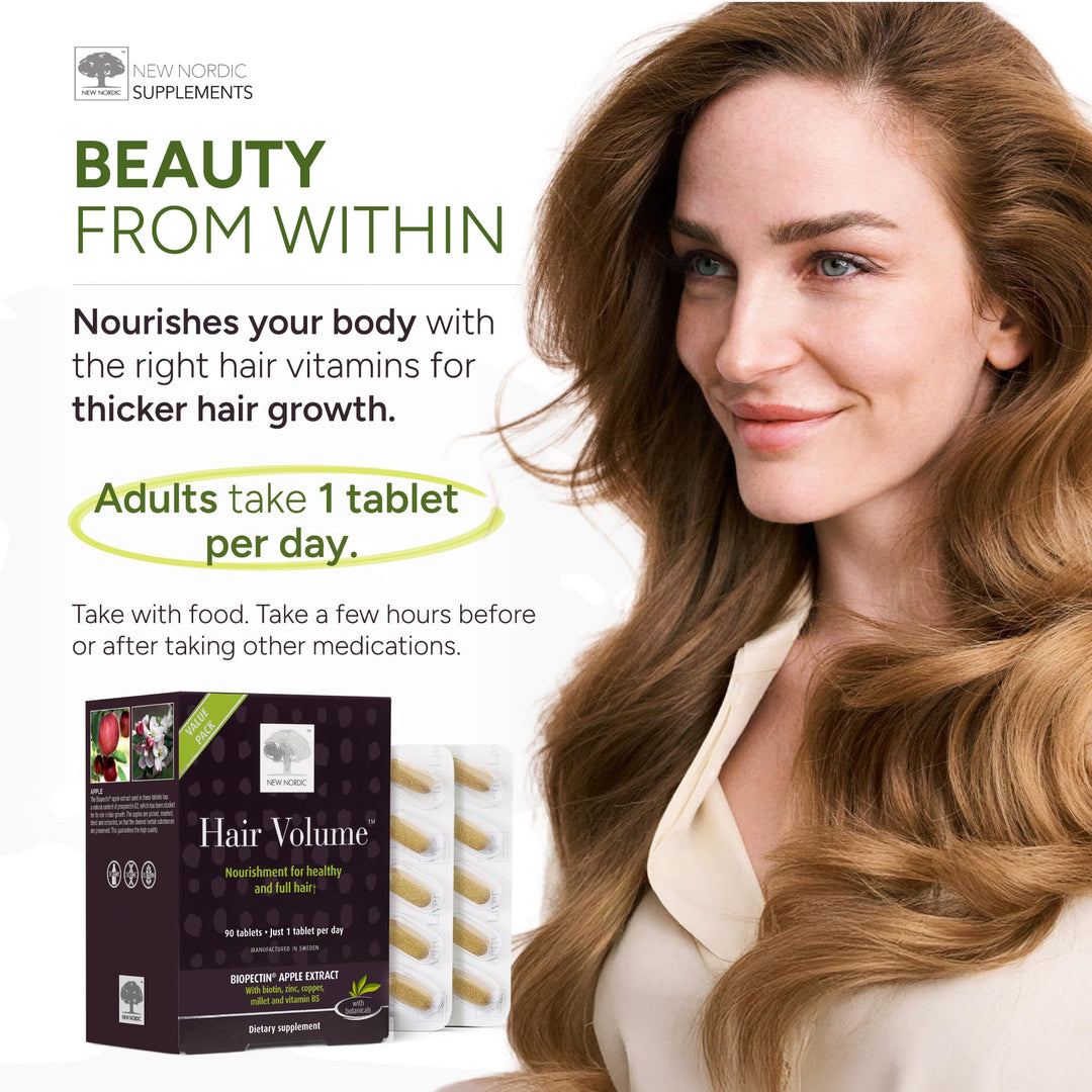New Nordic Hair Volume, 30 Count