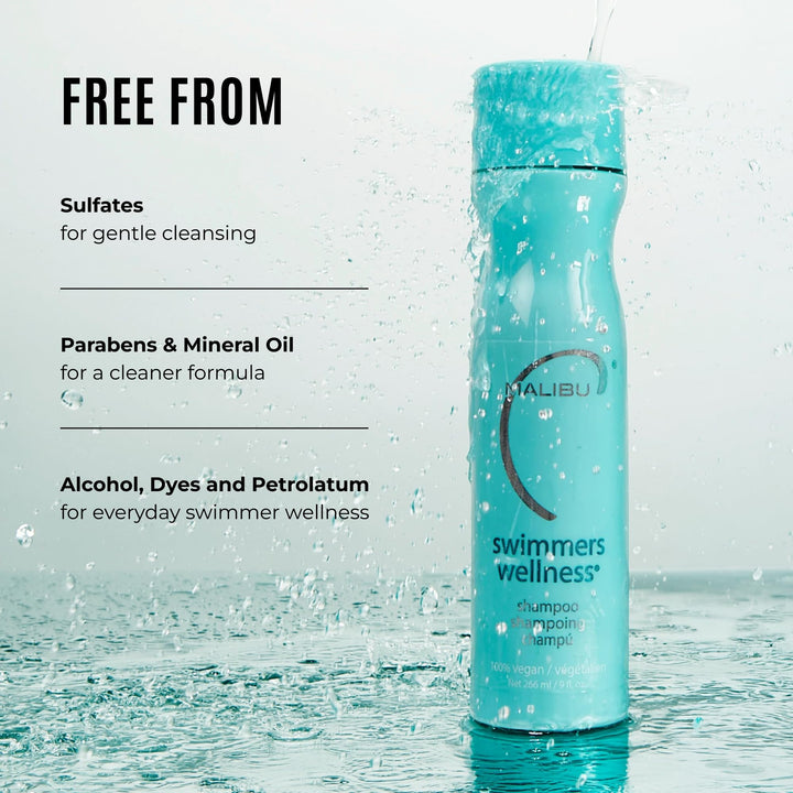Malibu C Swimmers Wellness Clarifying Shampoo, 9 oz