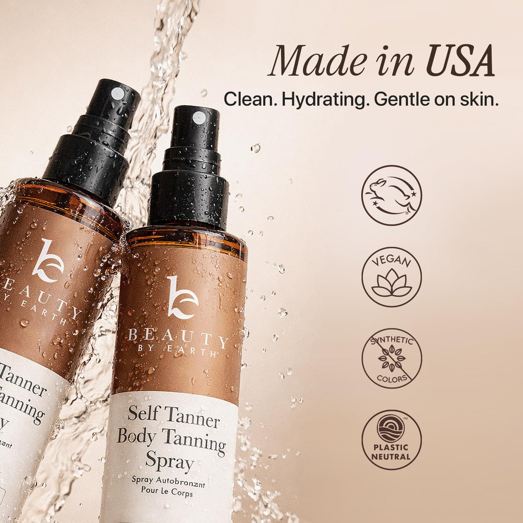 Beauty by Earth Self Tanner Spray, Fair to Medium