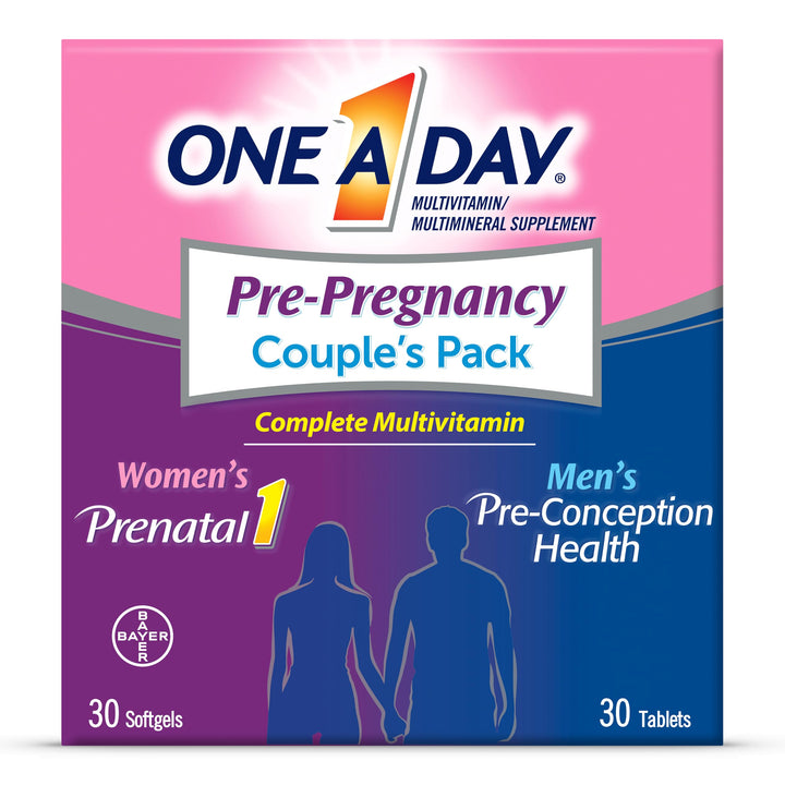 ONE A DAY Pre-Pregnancy Multivitamin, 30+30 Count