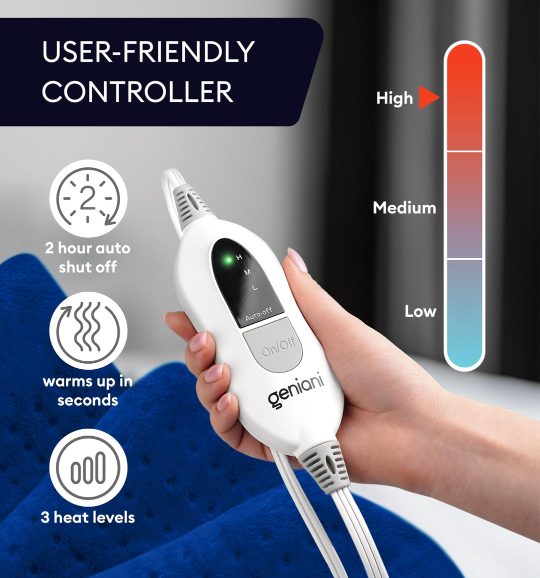 GENIANI XL Heating Pad, Space Blue