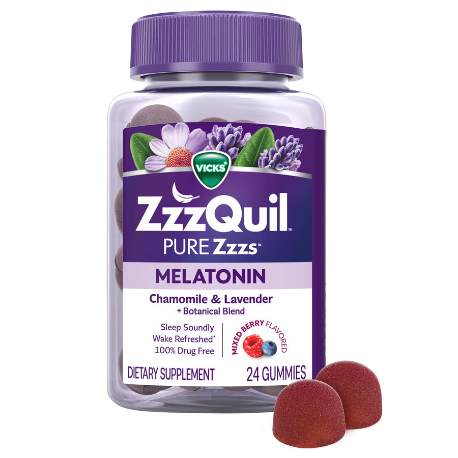 Vicks ZzzQuil Pure Zzzs Gummies, Lavender Chamomile