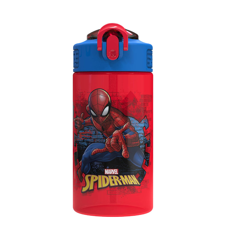 Zak Designs Marvel Spider-Man Water Bottle, 16 oz