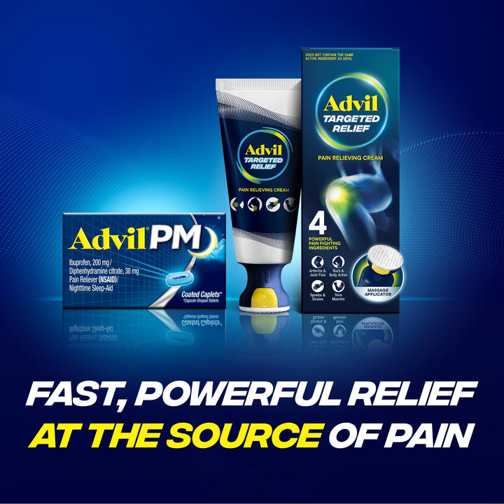 Advil PM Pain Reliever and Nighttime Sleep Aid, 120 Count
